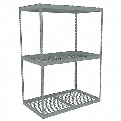 TENNSCO ZLE77230S3W Boltless Shelving 30x84x72in Strtr