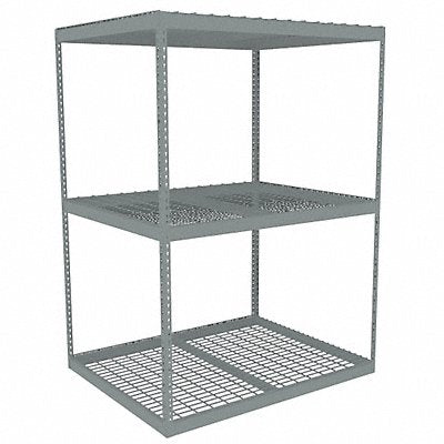 TENNSCO ZLE76048S3W Boltless Shelving 48x84x60in Strtr