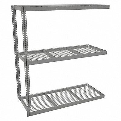 TENNSCO ZLE77230A3W Boltless Shelving 30x84x72in AdOn
