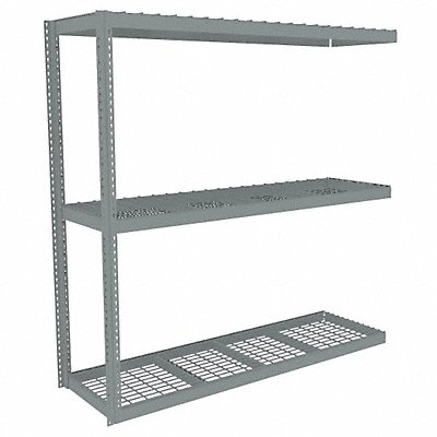TENNSCO ZLE78424A3W Boltless Shelving 24x84x84in AdOn
