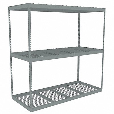 TENNSCO ZLE79630S3W Boltless Shelving 30x84x96in Strtr