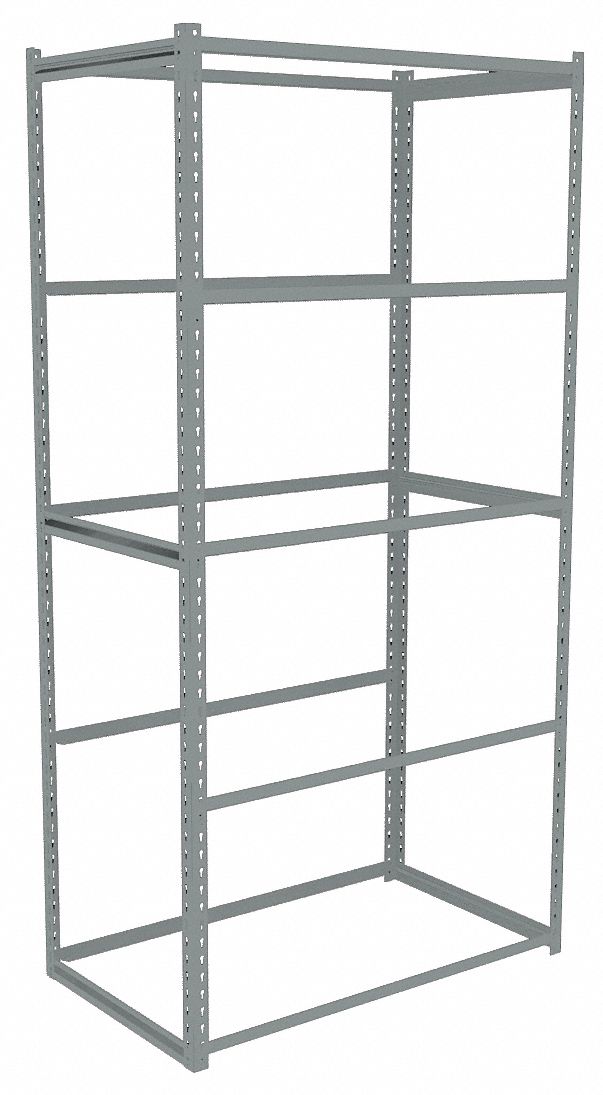TENNSCO ZAH73624S5 Boltless Shelving 24x84x36in Strtr