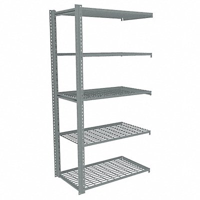 TENNSCO ZAH74224A5W Boltless Shelving 24x84x42in AdOn