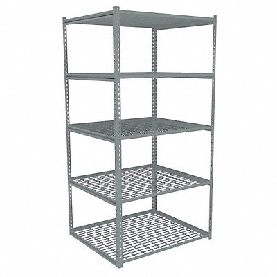 TENNSCO ZAH74236S5W Boltless Shelving 36x84x42in Strtr