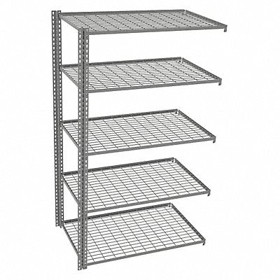TENNSCO ZAH74830A5W Boltless Shelving 30x84x48in AdOn