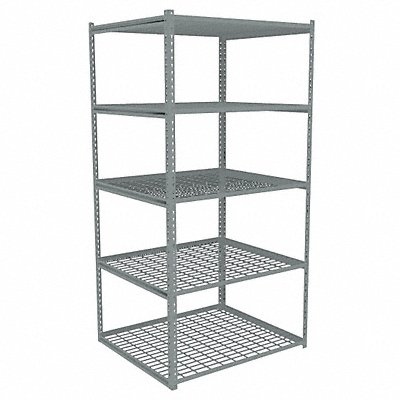 TENNSCO ZA74236S5W Boltless Shelving 36x84x42in Strtr