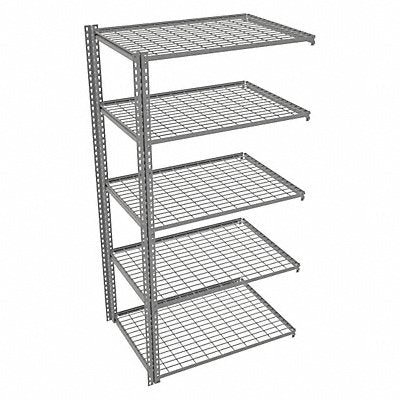 TENNSCO ZA74230A5W Boltless Shelving 30x84x42in AdOn