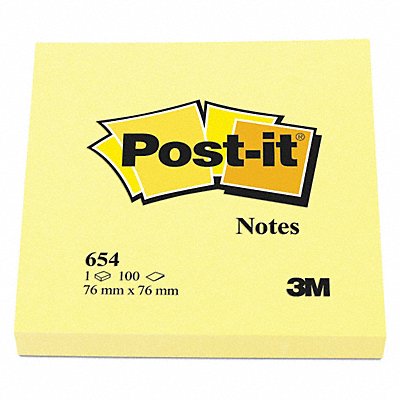 POST-IT 654YW Note Post-It 3 X3 Yellow PK12