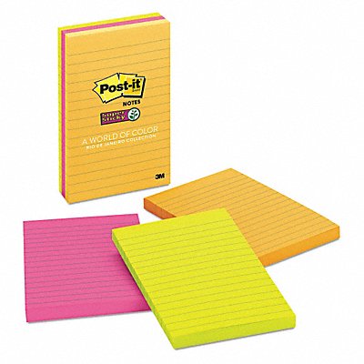 POST-IT 6603SSUC Pad Note 4 X6 Lined Ult PK3