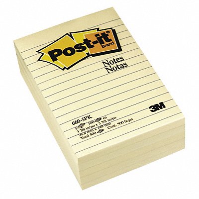 POST-IT 6605PK Pad 4 X6 Canary PK5
