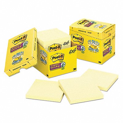 POST-IT 67512SSCP Pad 4 X4 Cabinet Canary PK12