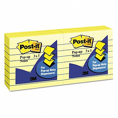 POST-IT R335YW Note Popup Rld3 x3 Yllw PK6