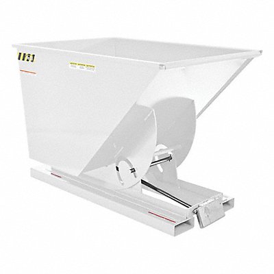 VESTIL D100MDWHT Self Dumping Hopper