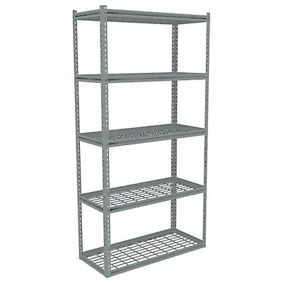 TENNSCO ZB73612S5W Boltless Shelving 12x84x36in Strtr