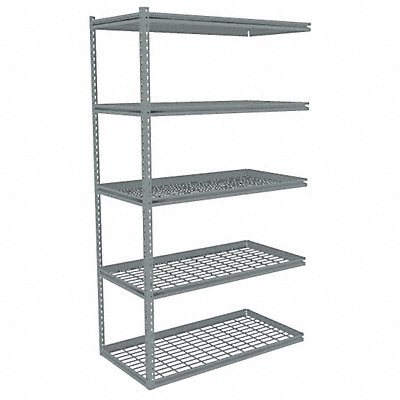 TENNSCO ZB74224A5W Boltless Shelving 24x84x42in AdOn