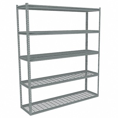TENNSCO ZB76018S5W Boltless Shelving 18x84x60in Strtr