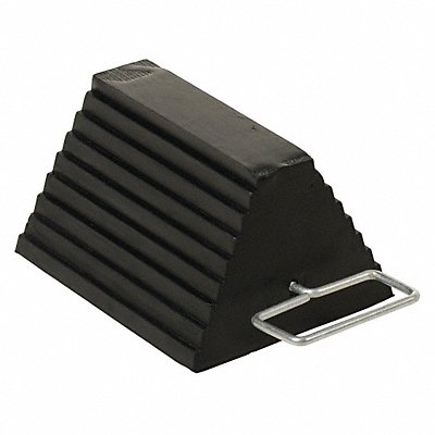 VESTIL RWC8HDL Rubber Wheel Chock-Steel Handle 9.25x6x8