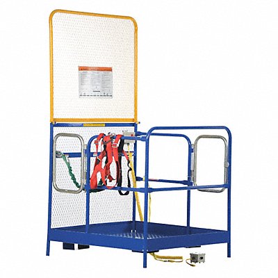 VESTIL WP484884BDDFF Work Platform Blue 1 000 lb