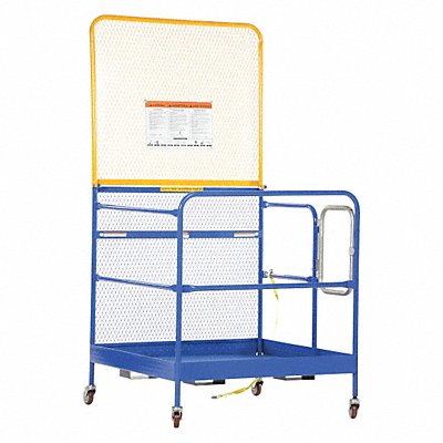 VESTIL WP4848CA84B Rolling Work Platform Blue 1 000 lb