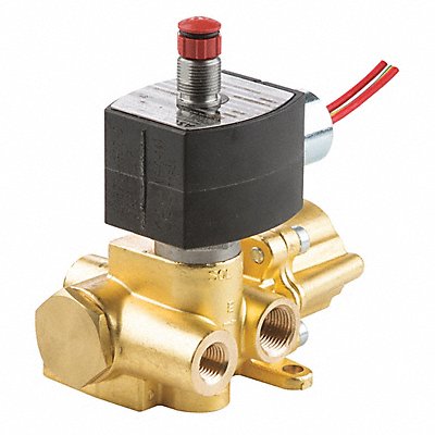 REDHAT EF8344G370 Solenoid Valve Brass Air Inert Gas 1/4
