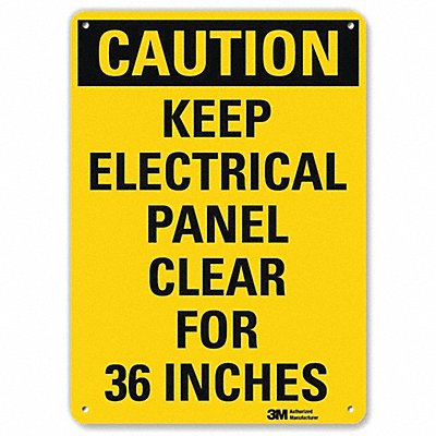 LYLE U11059NP7X10 Caution Sign 10 inx7 in Plastic