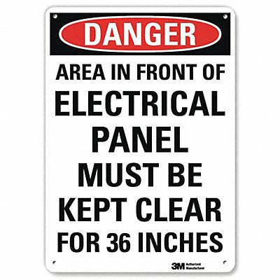 LYLE U11083NP7X10 Danger Sign 10 inx7 in Plastic
