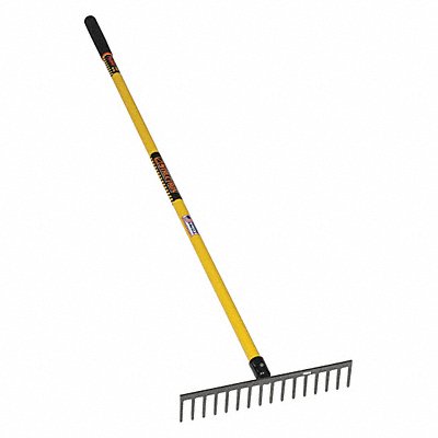 SEYMOUR MIDWEST 42390 Level Head Rake 64 Yellow Handle