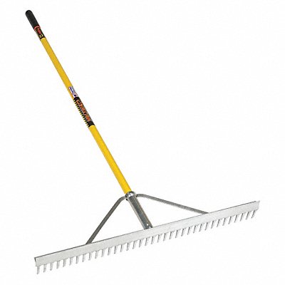 SEYMOUR MIDWEST 12102GRA Landscape Rake 36 66 Yellow Handle