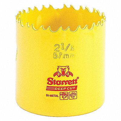 STARRETT DCH0214G Bi-Metal Deep Cut Hole Saw 2-1/4 57mm