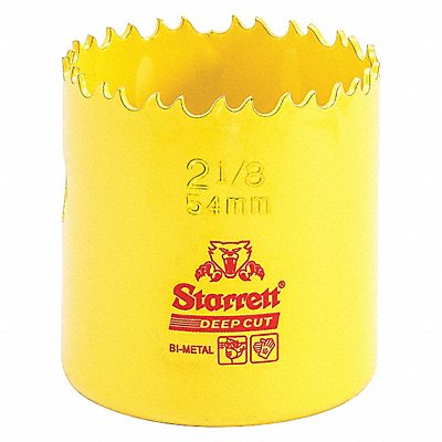 STARRETT DCH0218G Bi-Metal Deep Cut Hole Saw 2-1/8 54mm