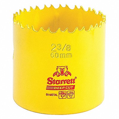 STARRETT DCH0238G Bi-Metal Deep Cut Hole Saw 2-3/8 60mm
