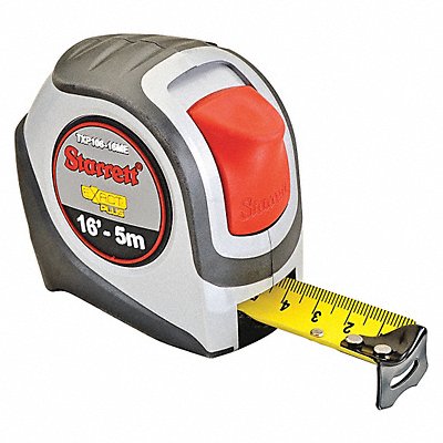 STARRETT KTXP10616MEN Tape Measure 1 x 16ft /5m 1/16mm