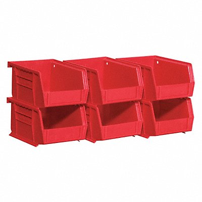AKRO-MILS 08212RED Akrobin 5-3/8 x 4-1/8 x 3 Red PK6