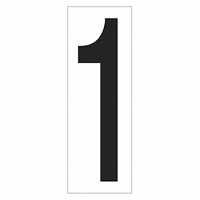 PARTNERS BRAND DL9301 Vinyl WarehouseNumberLabel 1 3-1/2 PK50