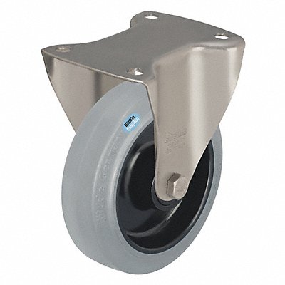 GRAINGER BXPOEV80XRSG Standard Plate Castor Rigid 305 lb.