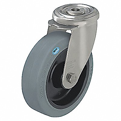 GRAINGER LEXRPOEV80XRSG Corrosion-Resistant Bolt-Hole Castor