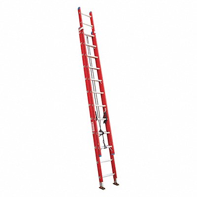 WESTWARD 44YY60 Extension Ladder Fiberglass 21 ft IA