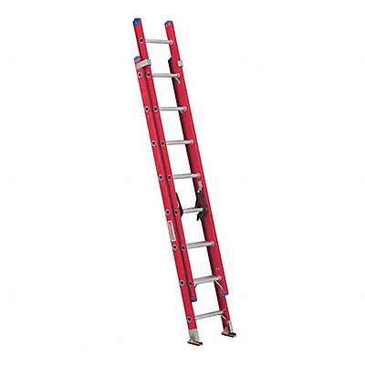 WESTWARD 44YY67 Extension Ladder Fiberglass 16 ft IA