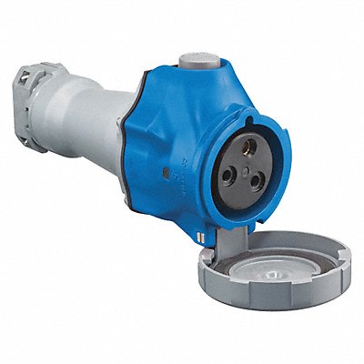 HUBBELL HBLS330C6W Pn Slv Connctr 30/32 A IEC Blue 2Pl
