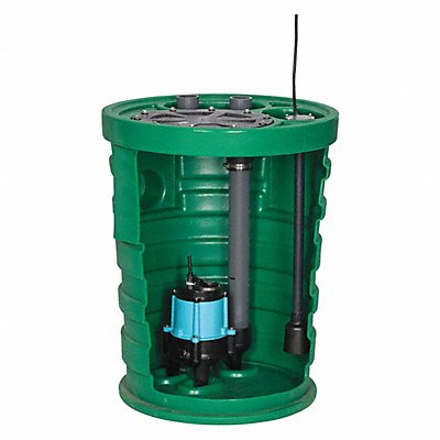 LITTLE GIANT 511685 Sewage Ejector System 1/2 hp 120V AC
