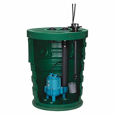 LITTLE GIANT 509661 Sewage Ejector System 2/5 hp 120V AC