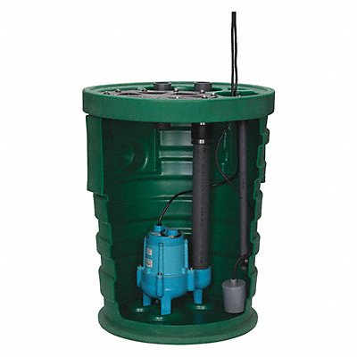 LITTLE GIANT 511661 Sewage Ejector System 1/2 hp 120V AC