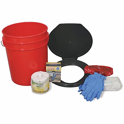 READY AMERICA 71640 Emergency Toilet Kit 4 People Srvd