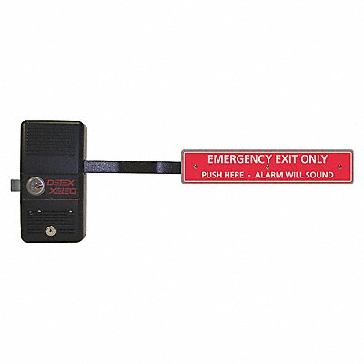 DETEX ECL230DPHWCYL Rim Exit Device with Alarm Fire Rated