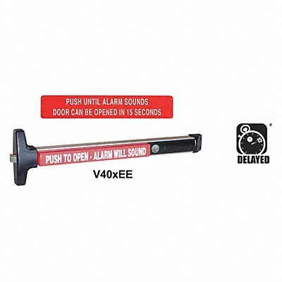 DETEX V40EECD6289936WCYL Rim Exit Device V40 ADA Compliant