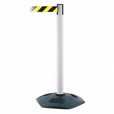 TENSABARRIER 88632MAXNOD4XC Barrier Post with Belt Yellow/Black