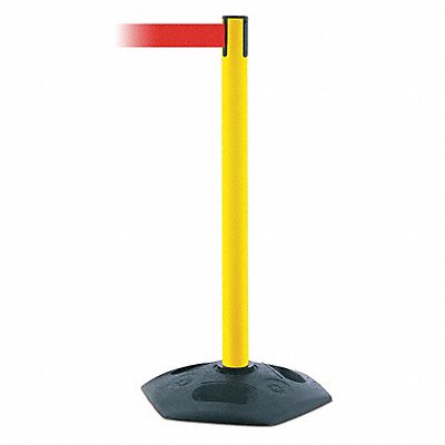 TENSABARRIER 88635MAXNOR5XC Barrier Post with Belt Red