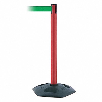 TENSABARRIER 88621MAXNOG6XC Barrier Post with Belt Green