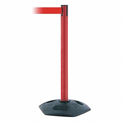 TENSABARRIER 88621MAXNOR5XC Barrier Post with Belt Red