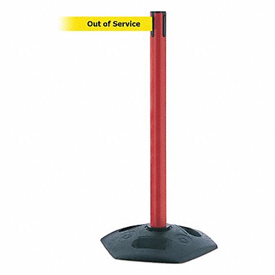 TENSABARRIER 88621MAXNOYEXC Barrier Post with Belt Yellow